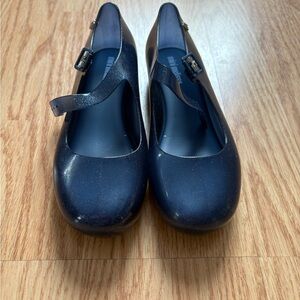 Mini Melissa Black Dress Shoes Mary Jane Style